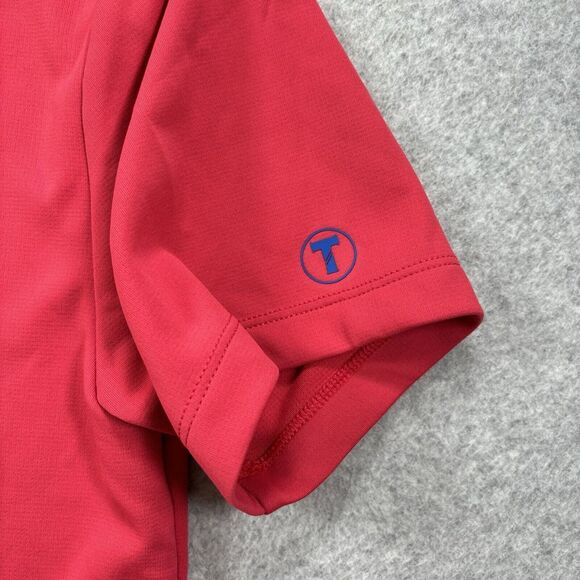 Twillory Polo Shirt Mens‎ Red Small Athleisure Golf Performance Casual Stretch - Picture 5 of 11
